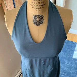 Patagonia morning glory halter dress blue large